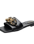 Women Slippers Causal Ladies Square Toe Flat Outdoor