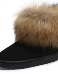 Women's Fox Fur Snow Boots
