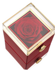 Eternal Rose Box and Engraved Necklace - Valentine's Day Gift for Her