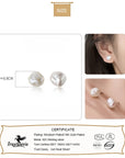 Baroque Pearl Stud Earrings