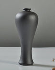 Ceramic Flower Vase Porcelain Black