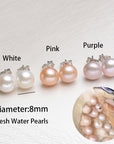 Baroque Pearl Stud Earrings