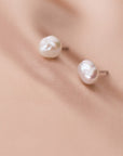 Baroque Pearl Stud Earrings