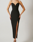 Sleeveless Mermaid Front With Slit Dress