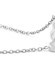 Eternal Rose Box and Engraved Necklace - Valentine's Day Gift for Her