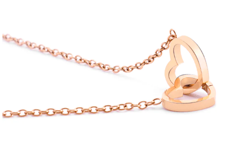 Eternal Rose Box and Engraved Necklace - Valentine&#39;s Day Gift for Her