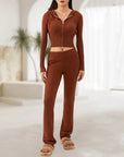 Spring Knitted Women's Two Piece Sets